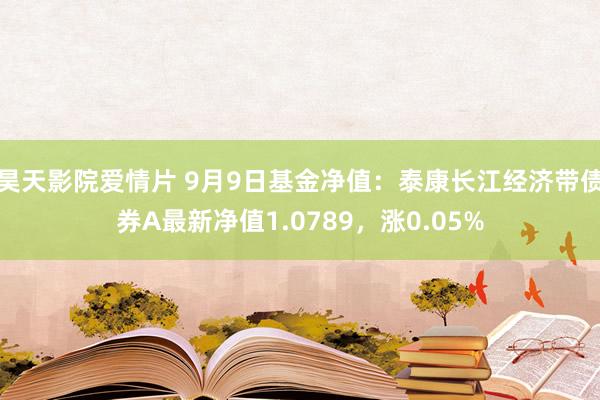 昊天影院爱情片 9月9日基金净值：泰康长江经济带债券A最新净值1.0789，涨0.05%