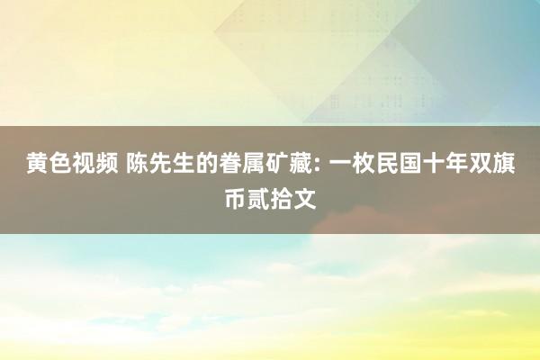 黄色视频 陈先生的眷属矿藏: 一枚民国十年双旗币贰拾文