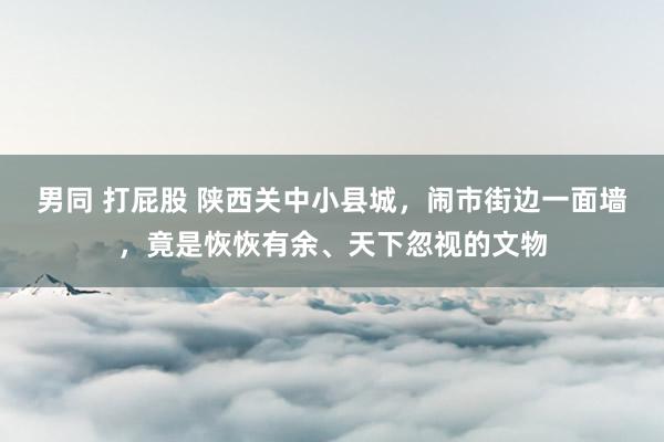 男同 打屁股 陕西关中小县城，闹市街边一面墙，竟是恢恢有余、天下忽视的文物