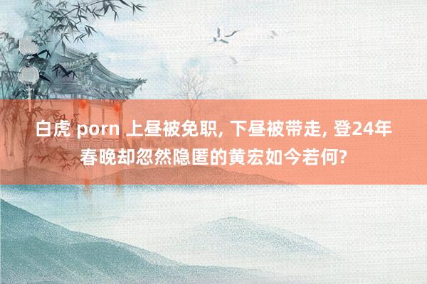 白虎 porn 上昼被免职， 下昼被带走， 登24年春晚却忽然隐匿的黄宏如今若何?