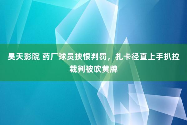 昊天影院 药厂球员挟恨判罚，扎卡径直上手扒拉裁判被吹黄牌