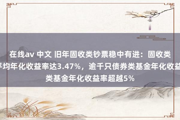 在线av 中文 旧年固收类钞票稳中有进：固收类答理居品平均年化收益率达3.47%，逾千只债券类基金年化收益率超越5%